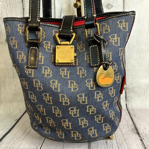 Dooney & Bourke Handbags - Dooney & Bourke denim north/south bucket bag